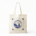 Dutch traditional blue tile bags