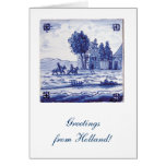Dutch traditional blue tile cards