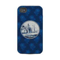 Dutch traditional blue tile tough iphone 4 cover