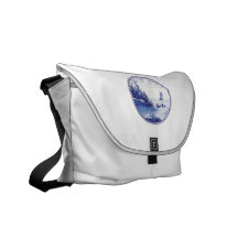 Dutch traditional blue tile commuter bags