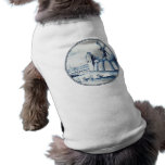 Dutch traditional blue tile pet clothing