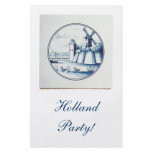 Dutch traditional blue tile flyers