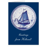 Dutch traditional blue tile greeting cards