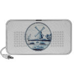 Dutch traditional blue tile iPod speakers