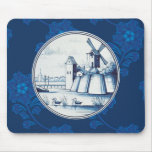 Dutch traditional blue tile mousepads