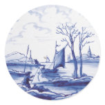 Dutch traditional blue tile stickers