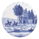 Dutch traditional blue tile stickers