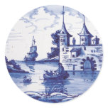 Dutch traditional blue tile stickers