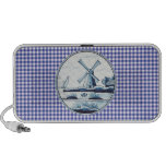 Dutch traditional blue tile travel speaker