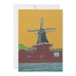 Dutch Wind Mill Van Gogh Style invitations