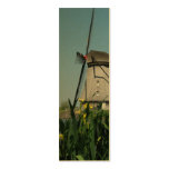 Dutch Windmill & Flowers Photo Bookmarks Cards business cards