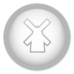 Dutch Windmill Round Stickers