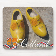 Dutch Wooden Shoes Clogs Holland Souvenir Mouse Pads