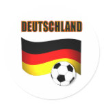 Dutchland world cup t-shirt round stickers