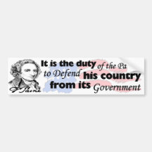 Duty Of The Patriot! Bumper Stickers
