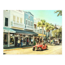 Duval Street Key West Florida Postcard