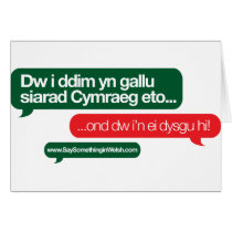 Dw i ddim yn gallu cards