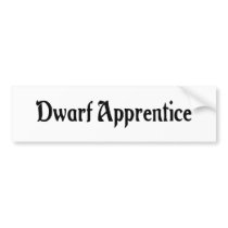 Dwarf Apprentice Bumper Sticker