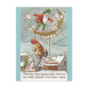 Dwarves with Sacks of Gold Vintage New Year postcards