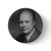 Dwight D. Eiserhower Portrait Pinback Buttons