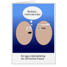 Dying Easter Egg Card