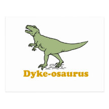 Dyke-osaurus Postcard