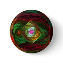 Dynamic Connections Abstract Art Button (round)