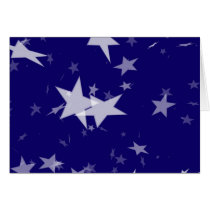 Dynamic Starfield: White Stars on Blue Background