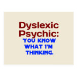 Dyslexic Psychic Postcards