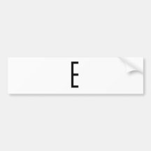E BUMPER STICKER