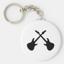 E Guitars Crossed Key Chain
