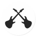 E Guitars Crossed stickers