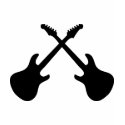 E Guitars Crossed t-shirts