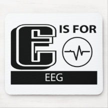 E Is For EEG Mouse Mat