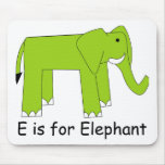 E is for Elephant Mousepad