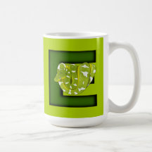 E is for Emerald Tree Boa! mug