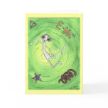 E MC2 Alien Greeting Card