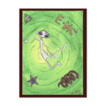 E MC2 Alien Postcard