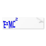 E=MC2 (blue) bumper stickers