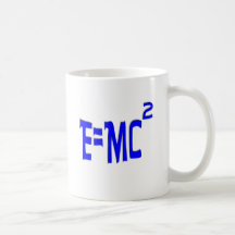 E=MC2 (blue) Mug