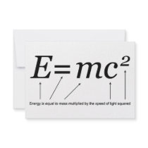 E=MC2 Einstein's Theory of Relativity Invite