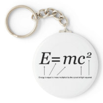 E=MC2 Einstein's Theory of Relativity Key Chain