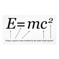 E=MC2 Einstein's Theory of Relativity Art Photo