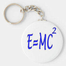 E = MC 2 (blue) Key Chain