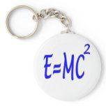 E = MC 2 (blue) keychains