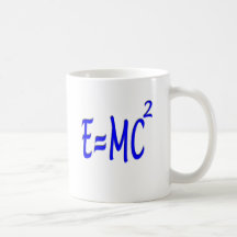 E = MC 2 (blue) Mug
