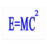 E=MC 2 (blue) Post Card