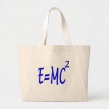 E = MC 2 (blue) Tote Bags