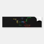 E = MC^2. E equals MC Squared Bumper Stickers