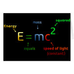 E = MC^2. E equals MC Squared Cards